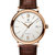 瑞士进口AGELOCER艾戈勒手表 简约大气 男士手表 全自动机械表 薄款男表 防水时尚钢带手表 瑞士手表(7061D2)