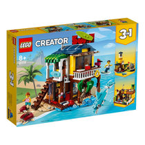 乐高LEGO创意高手三合一冲浪者海滩别墅儿童拼插积木玩具31118 国美超市甄选