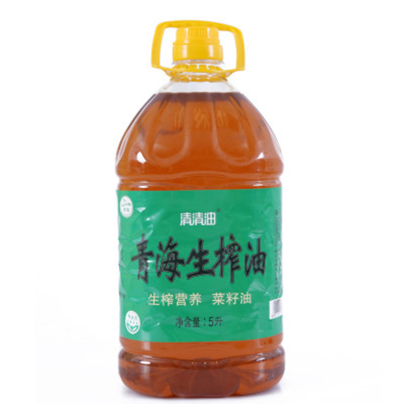 青海土榨生榨菜籽油5l桶