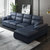 A家家具 布艺沙发现代简约组合大小户型可拆洗沙发组合 DB1558(深蓝色(科技布) 三人位+右贵妃位)