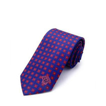 意大利 Versace 范思哲 绅士品质紫色格纹真丝男士商务领带(紫色)