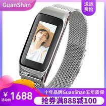 GuanShan运动手环智能心率血压防水vivo小米oppo通用苹果手表华为(_C款_银色)