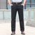 吉普战车JEEP男装春夏季弹力薄款宽松直筒长裤休闲裤纯色男士裤子(30-40)A502(黑色 32)