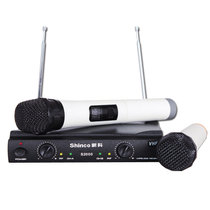 新科（Shinco）S2000无线话筒 一拖二无线麦克风卡拉OK会议专业演出家用唱歌陶瓷白(官方标配)