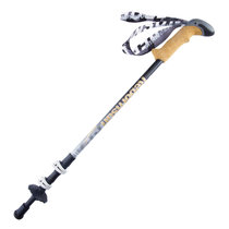 鲁滨逊登山杖外锁碳素超轻伸缩手杖碳纤维折叠杖户外运动徒步装备(珍珠灰)