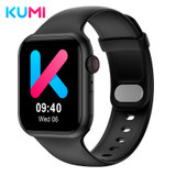 KUMI KU3 Meta适用于华为苹果手机支持离线支付NFC门禁AI语音助手多种运动健康模式监测蓝牙通话智能手表(黑色)