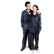 天堂尼龙绸夜光型双层雨衣套装N211(L)