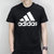 adidas 阿迪达斯 运动型格 男子 短袖T恤 黑(CD4864 XL)