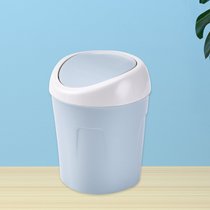 桌面垃圾桶桌上迷你可爱小号家用收纳桶垃圾盒小型卫生桶垃圾袋(北欧蓝1个装)