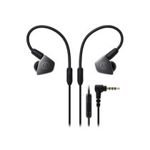 Audio Technica/铁三角 ATH-LS70iS 双动圈手机带线控入耳式耳机(灰)