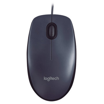 罗技（Logitech）M90 有线鼠标 即插即用 舒适可靠 黑色