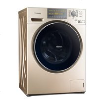 松下（Panasoni）XQG100-EG13N 10公斤超薄静音变频双极除螨滚筒洗烘一体机全自动家用洗衣机金色