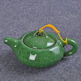 豪峰 冰裂釉茶壶 茶碗大号茶具 泡茶碗陶瓷三才碗手抓壶