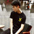 富贵鸟 FUGUINIAO 短袖T恤男时尚休闲夏季潮流短袖 18146FG1818(黑色 2XL)