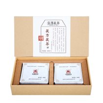 泾渭茯茶【国美好货】茯方茯茶礼盒400g 色泽油润 茶汤红亮