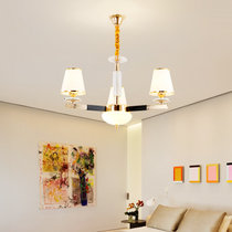 美吉特 客厅 卧室 房间 现代简约LED吊灯 欧式风格吊灯 3头6头8头10头吊灯(3头吊灯 白光)