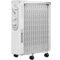 美的(Midea )NY2513-16FW 油汀取暖器 静音家用电暖器 13片 卧式客厅暖风机  白色款(油汀加热)