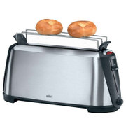 博朗(BRAUN）HT600多士炉多功能烤面包机 多士炉早餐烤面包机 吐司机家用全自动 2片土司