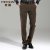 费阁男裤秋装新款裤子男士品牌商务休闲裤宽松直筒长裤(深咖啡色 32A)