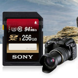 Sony索尼高速SD卡256g 相机内存卡 SDXC 4K摄像机存储卡SF-G2UX2(黑色 套餐一)