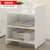 床头柜简约现代小柜子储物柜办组装简易卧室边柜储物柜M149(白色无抽)