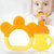磨牙棒婴儿硅胶可食用3-6-12-5个月宝宝咬咬乐牙胶玩具咬咬胶(葡萄 香蕉 防掉链和收纳盒)