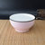 6个陶瓷碗吃饭碗景德镇米饭碗4.5至6英寸餐具套装家用汤碗高脚碗(粉红色4.5英寸利比碗6个装 默认版本)