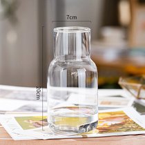 北欧ins风简约玻璃花瓶水培鲜花插花小花瓶客厅餐桌水养创意摆件(004（透明） 大)