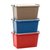 茶花CHAHUA收纳箱有盖箱子玩具零食整理箱手提储物箱收纳盒储物盒药箱调味盒玻璃饭盒保鲜盒(颜色随机 C28005)
