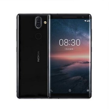 Nokia/诺基亚 8 Sirocco 双曲面全面屏 智能4G全网通手机(黑色 官方标配)