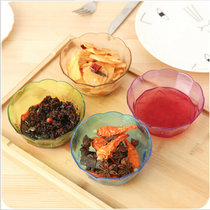 有乐C115炫彩透明水果碗塑料凉拌沙拉碗创意家用米饭碗水晶碗(咖色)