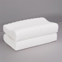 国美真选泰国天然乳胶枕芯一对家用（专供）释压按摩枕一对装+送2只枕套	58*38*12*10 天然乳胶舒弹透气