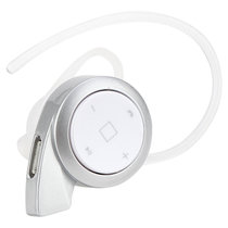 蓝牙耳机4.0立体声车载蓝牙迷你无线耳麦 适用苹果5s/6三星小米等通用(蜗牛 - 银白色)