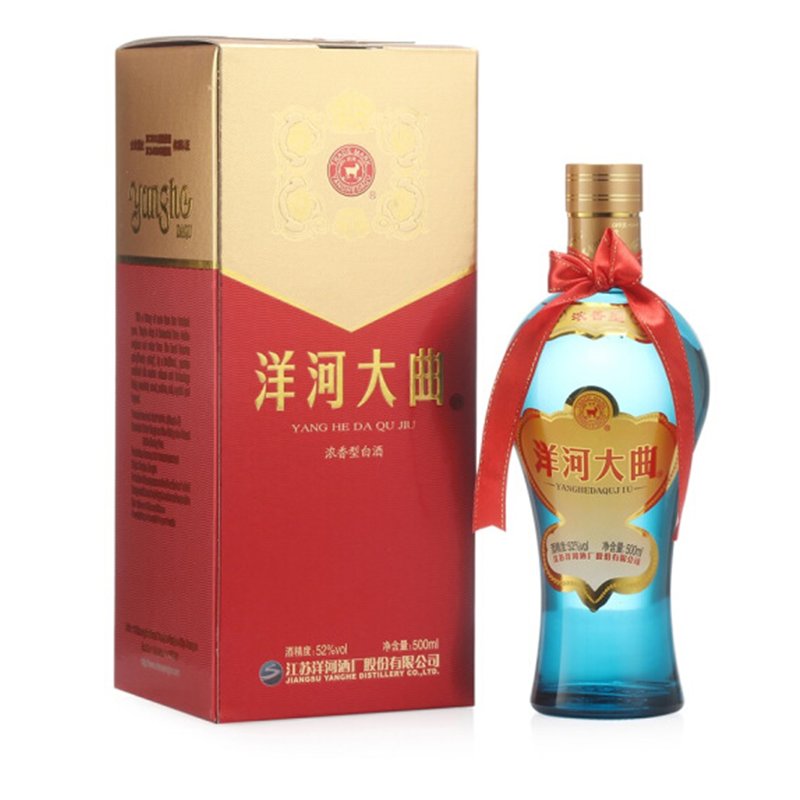 国美酒业 洋河大曲52度新天蓝白酒500ml【图片 价格 品牌 报价】-真