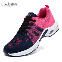 CaldiceKris（中国CK）新款飞织网面运动休闲女鞋CK-X1722(红色 35)