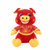爱迷糊毛绒玩具猪年吉祥物猪猪玩具公仔唐装猪玩偶红猪娃娃送人礼物(红色 高55cm)