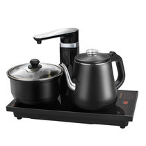奥克斯(AUX)全自动上水壶电热烧水壶家用一体抽水茶具煮器茶台泡茶专用(黑)