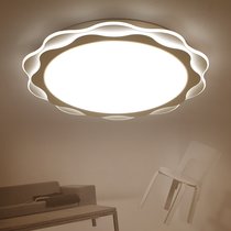 超薄LED客厅吸顶灯 现代简约平板灯 客厅卧室房间书房餐厅阳台过道创意个性LED灯具(直径520mm 32W 白光)