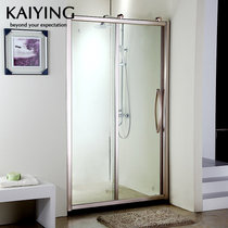 凯鹰(KAIYING)整体淋浴房浴室钢化玻璃隔断(香槟金)可定制86O(6mm厚 到物流点自提)