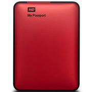 西部数据（WD）WDBBEP0010BRD My Passport USB3.0 1TB 超便携硬盘（红色）