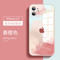 iPhone12promax手机壳液态11苹果12 Pro潮牌保护套12mini网红iphone12手机套11proma(苹果12【6.1寸】春樱色 默认版本)