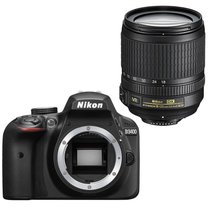 【真快乐自营】尼康（Nikon） D3400 单反套机（AF-S DX 尼克尔 18-105mm f/3.5-5.6G VR）黑色