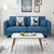 一米色彩沙发 布艺沙发 北欧中小户型 简约 休闲 现代 客厅 组合可拆洗 布沙发(深蓝色 小三人位不含脚踏)