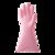 茶花PVC耐用手套加绒款M号 亲肤材质 易脱易戴 干爽舒适 贴合手指