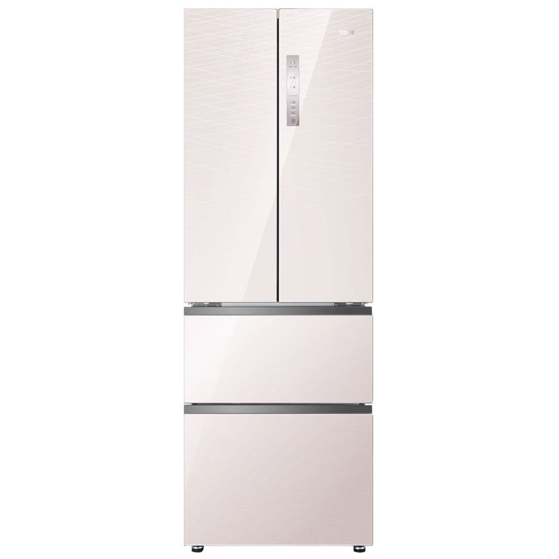 海尔(haier) bcd-335wdecu1 法式多门家用无霜 彩晶变频多门冰箱