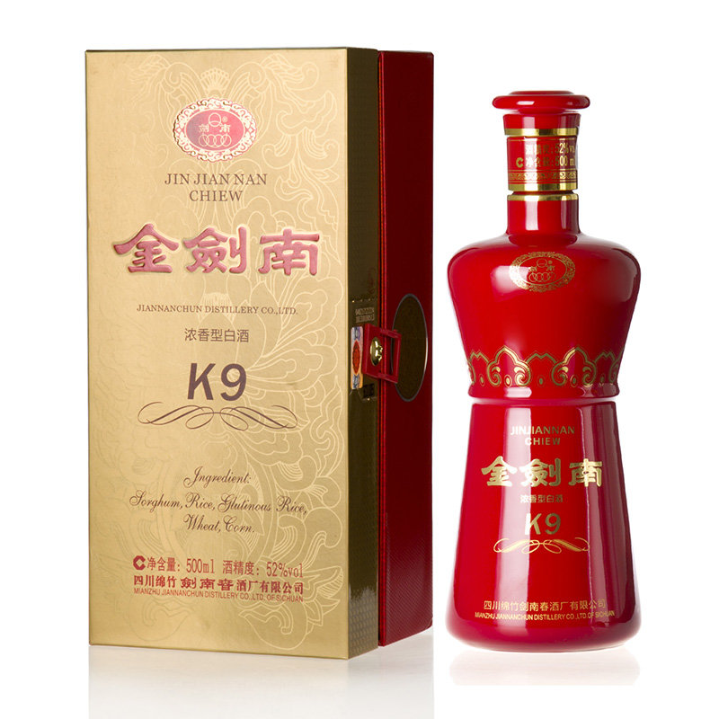 金剑南k9 52度500ml