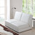 奥古拉 折叠沙发床 双人皮艺沙发 日式简约小户型 1.2米 1.5米(皮艺-白色 1.2米规格)