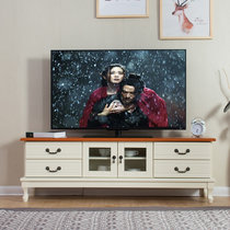 歪脖树 欧式实木电视柜 简约客厅电视柜实木储物电视地柜(双色电视柜 1.5米)