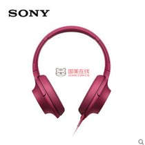 索尼 （Sony）MDR-100AAP 头戴式重低音耳机 耳麦 HIFI(波尔多红)
