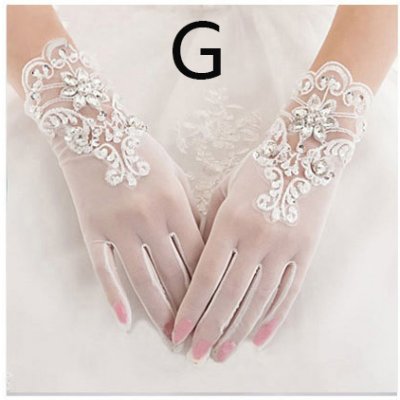 【2017新款新娘婚礼白色婚纱手套蕾丝短款女结婚礼服手套红色春夏季(G网纱贴花镶钻)图片】2017新款新娘婚礼白色婚纱手套蕾丝短款女结婚礼服手套红色春夏季(G网纱贴花镶钻)高清图片,外观图,细节图 -国美